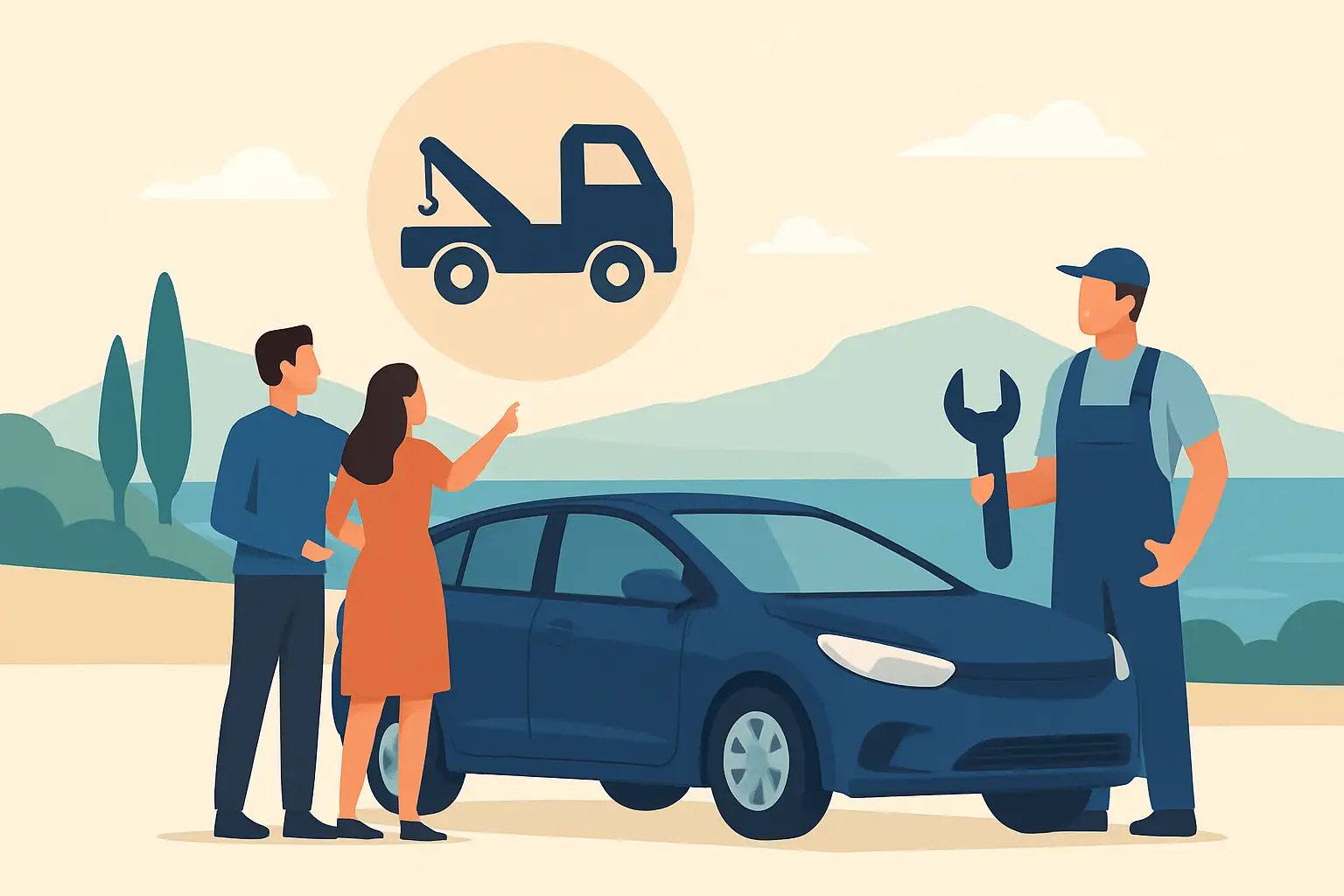 Car hire in Crete with 24-hour roadside help