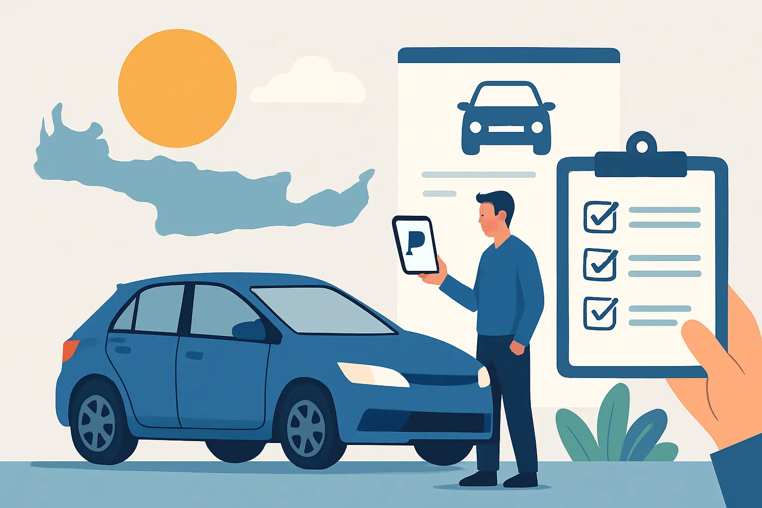 Car Hire in Crete With PayPal: What to Check