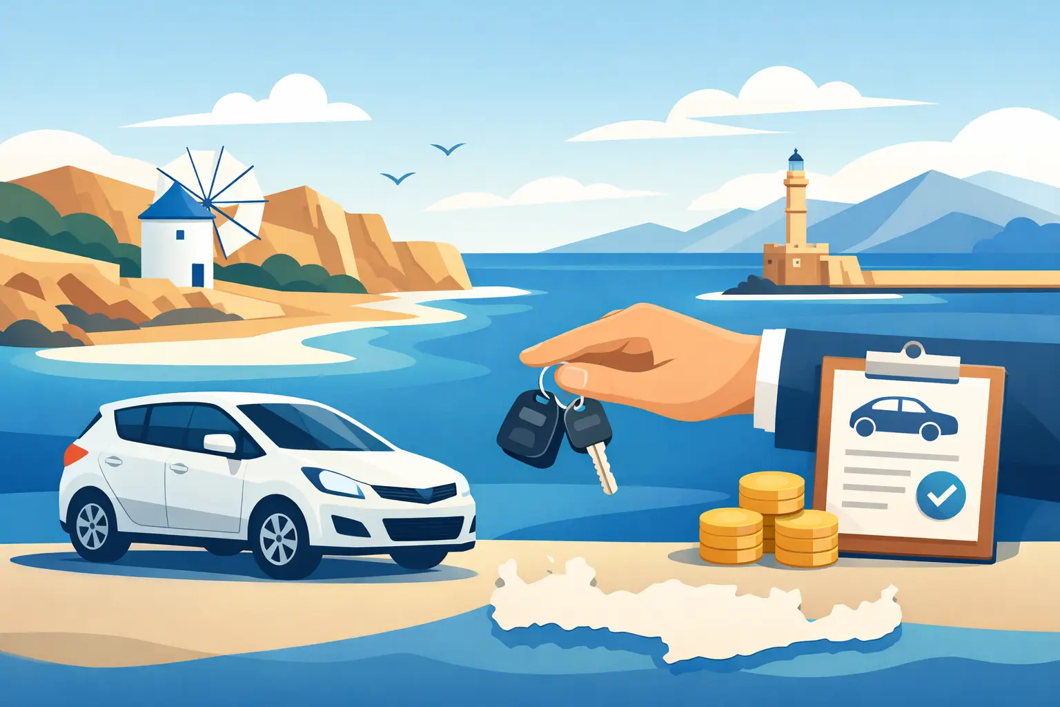 Zero Deposit Car Hire in Crete