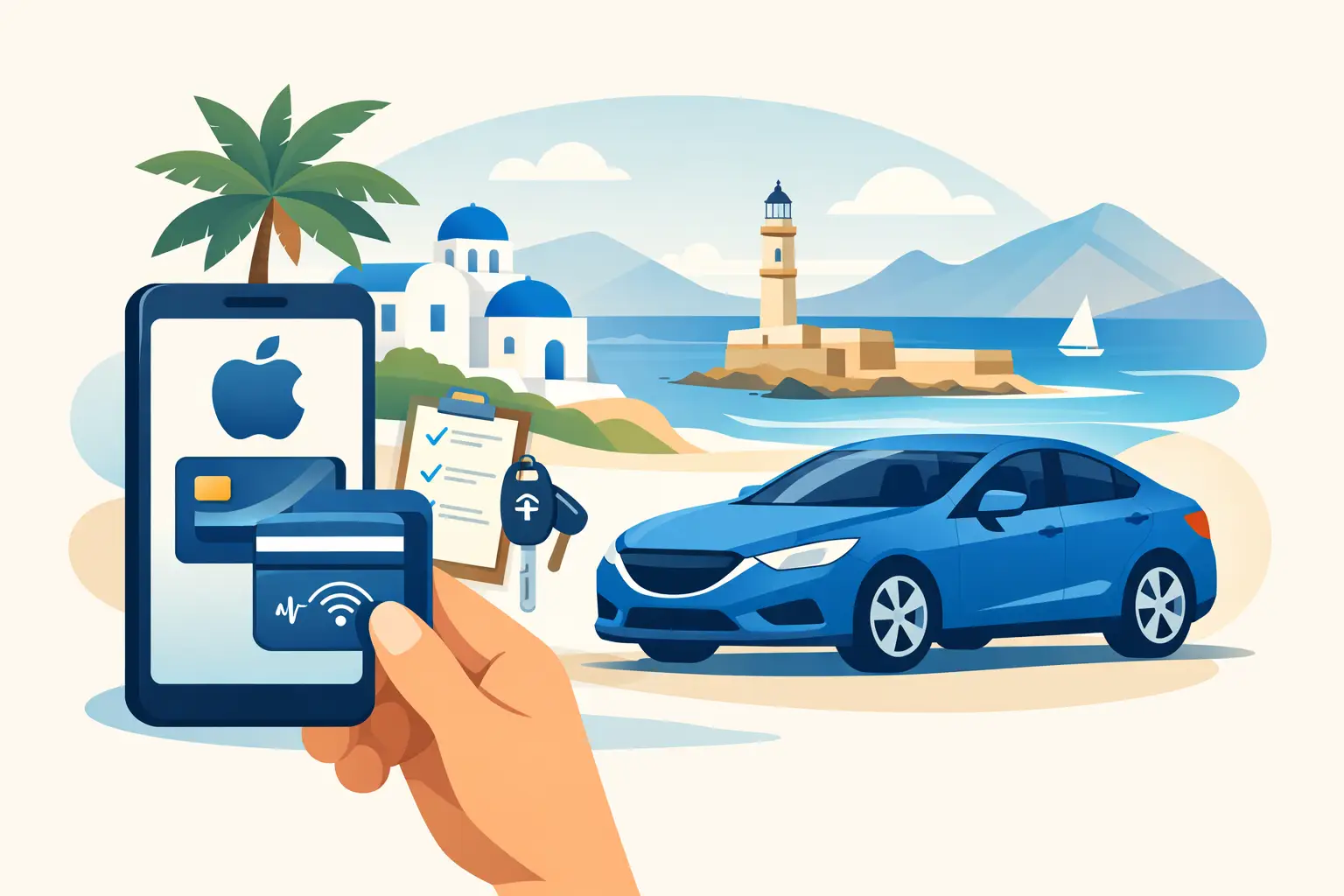 Car Hire with Apple Pay Crete