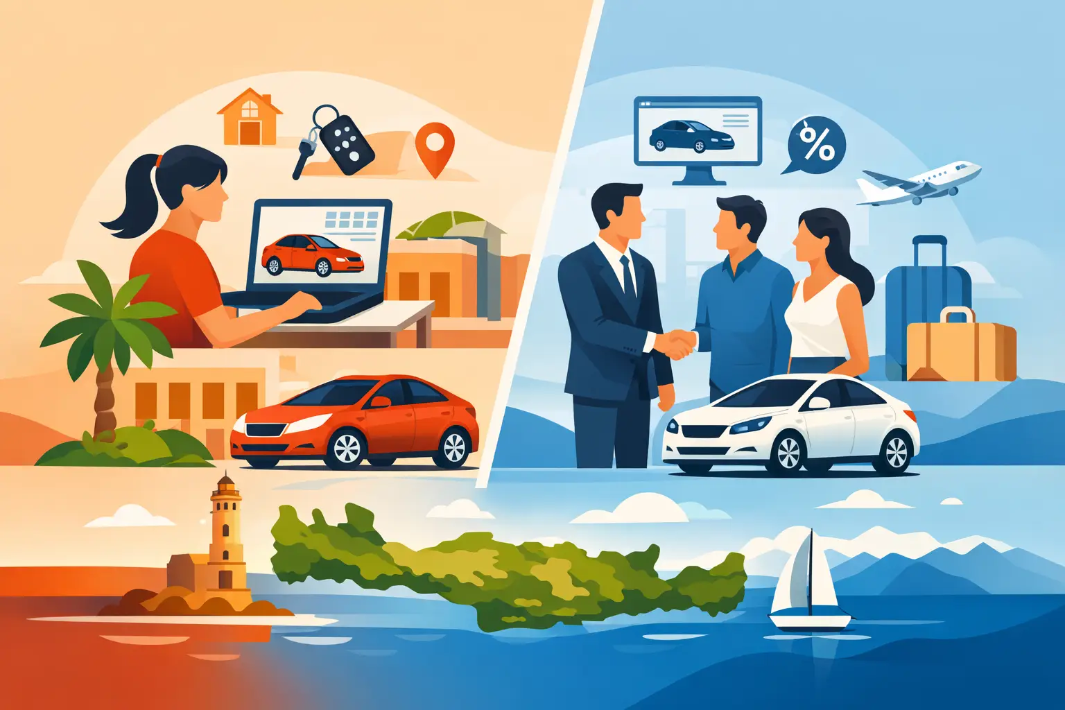 Direct Booking vs Broker Car Hire Crete