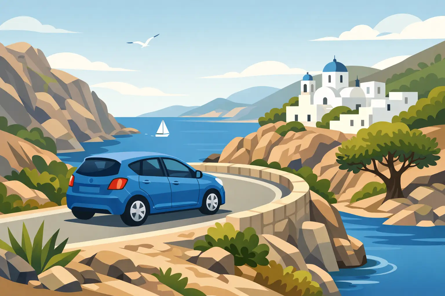 Small Car Hire for Crete Narrow Roads