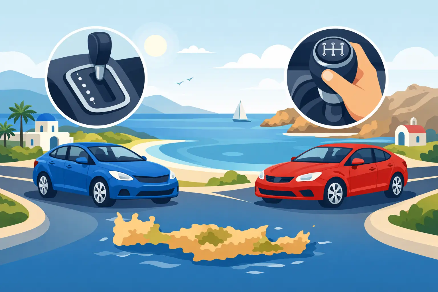 Automatic or Manual Rental Car Crete?