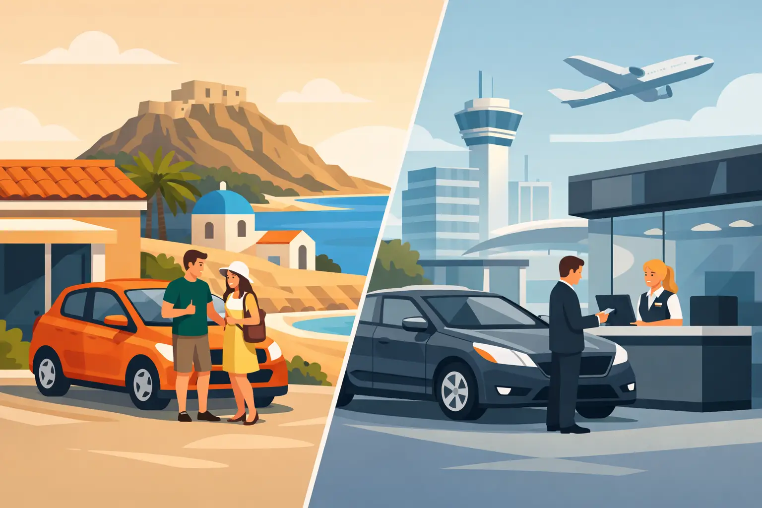 Local Car Hire Crete vs International Chains