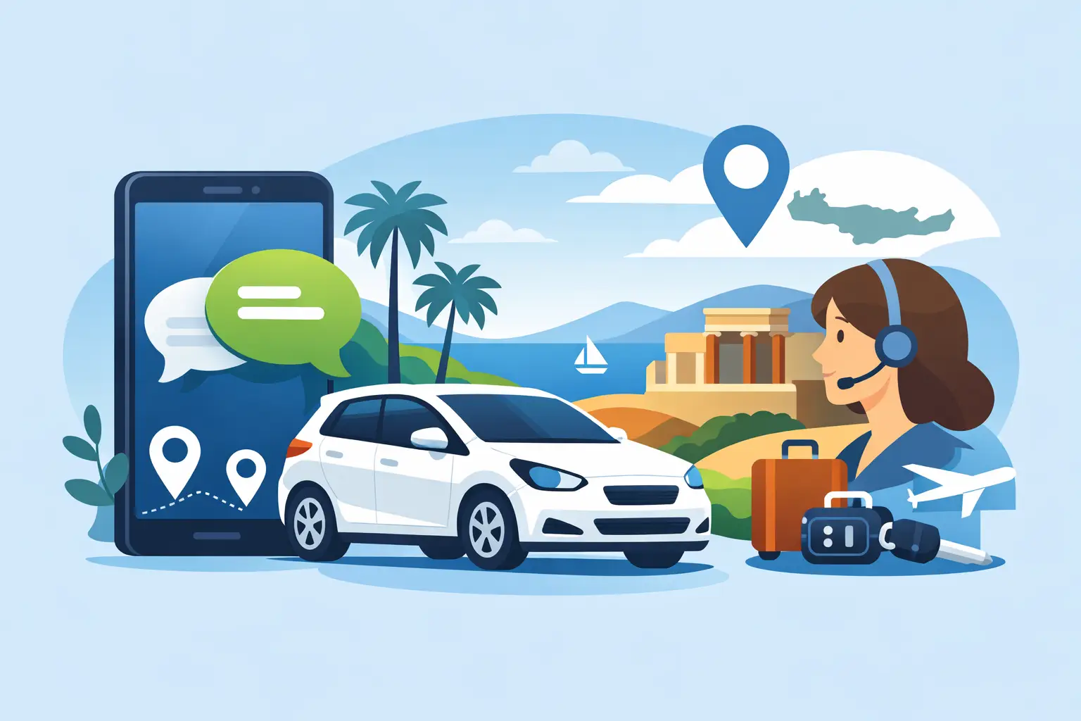 WhatsApp Support for Car Hire Across Crete