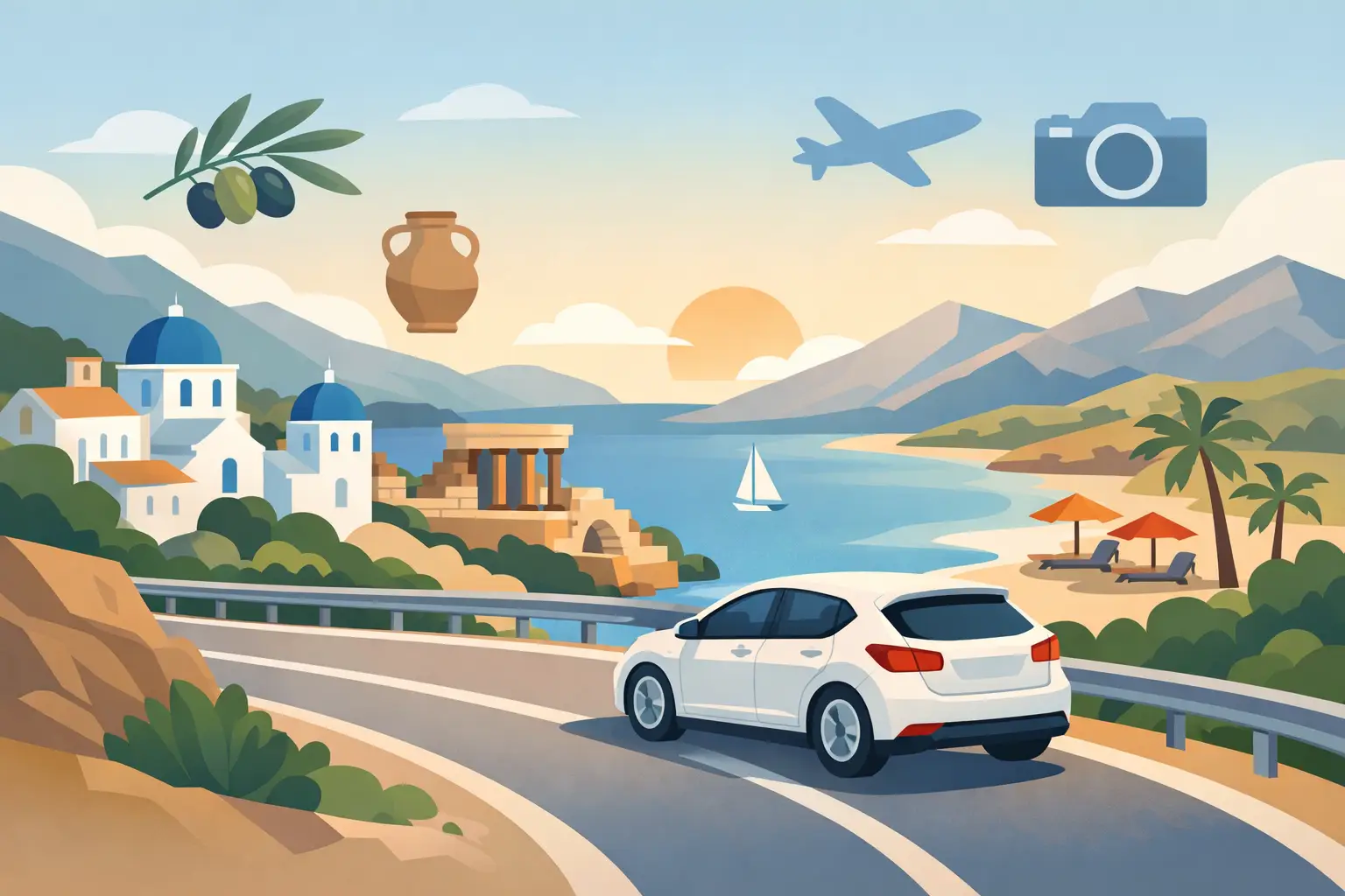 Example Week-Long Crete Self-Drive Itinerary