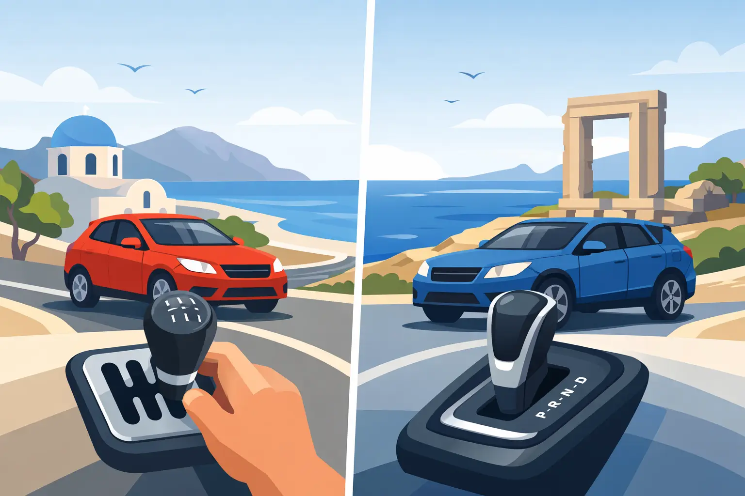 Manual vs Automatic Car Rental in Crete – Which Is Best?