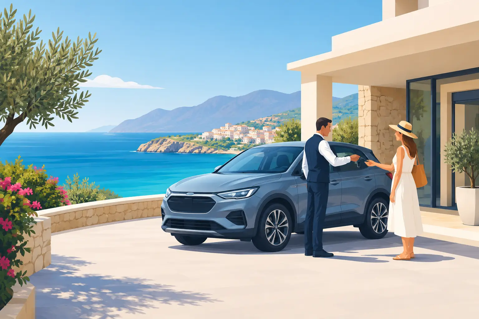 How to Arrange Hotel Car Delivery in Crete