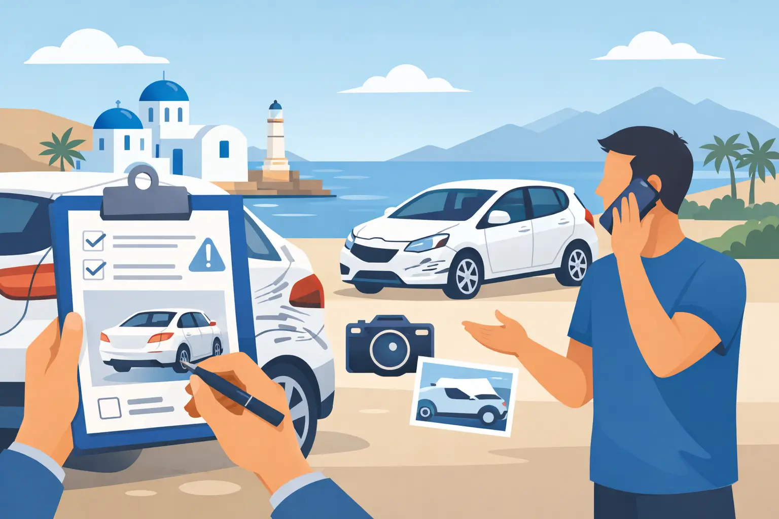 How to Report Rental Vehicle Damage in Crete