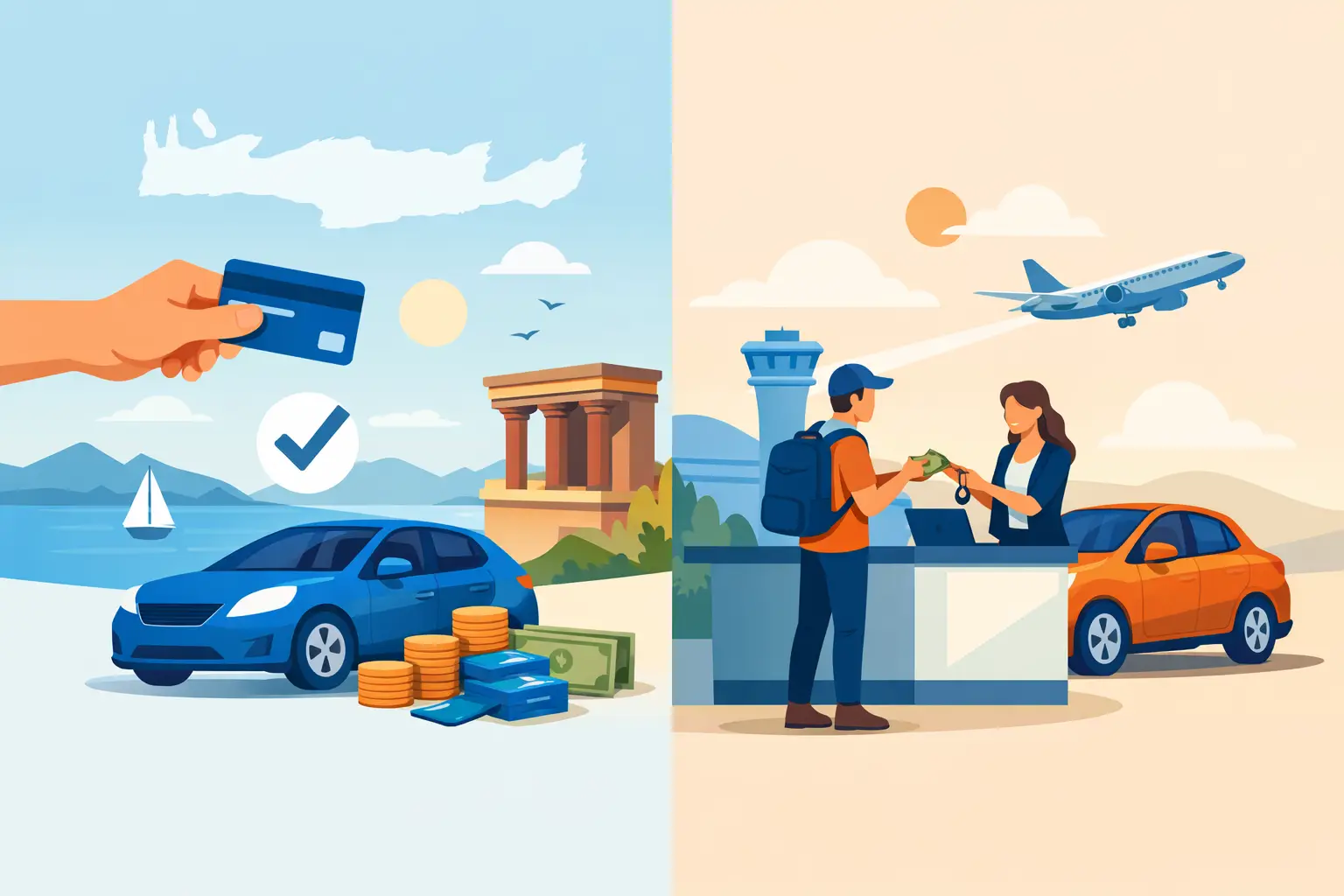 Prepaid Versus Pay Arrival for Crete Car Hire